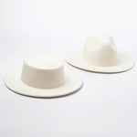 Women 100% Wool Felt Hats White Wide Brim Fedoras for Wedding Party Church Hats Pork Pie Fedora Hat Floppy Derby Triby Hats Base