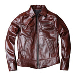 Free shipping.2020 new style genuine leather Jacket,casual mens Leather coat,quality Batik cowhide biker outwear.Sales