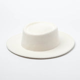 Women 100% Wool Felt Hats White Wide Brim Fedoras for Wedding Party Church Hats Pork Pie Fedora Hat Floppy Derby Triby Hats Base