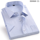 High Quality Short Sleeve Men's Dress Casual Plaid Shirt Male Regular Fit Blue Purple 4XL 5XL 6XL 7XL 8XL Plus Size Shirts