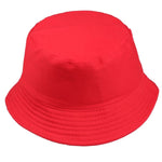 Cotton Foldable Bucket Cap Unisex Men Women Summer Fishing Hat Camping Hunting Cap Solid Color Fisherman Beach Festival Sun Cap