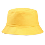 Cotton Foldable Bucket Cap Unisex Men Women Summer Fishing Hat Camping Hunting Cap Solid Color Fisherman Beach Festival Sun Cap