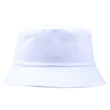 Cotton Foldable Bucket Cap Unisex Men Women Summer Fishing Hat Camping Hunting Cap Solid Color Fisherman Beach Festival Sun Cap
