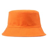 Cotton Foldable Bucket Cap Unisex Men Women Summer Fishing Hat Camping Hunting Cap Solid Color Fisherman Beach Festival Sun Cap
