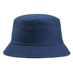 Cotton Foldable Bucket Cap Unisex Men Women Summer Fishing Hat Camping Hunting Cap Solid Color Fisherman Beach Festival Sun Cap