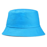 Cotton Foldable Bucket Cap Unisex Men Women Summer Fishing Hat Camping Hunting Cap Solid Color Fisherman Beach Festival Sun Cap