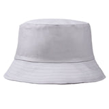 Cotton Foldable Bucket Cap Unisex Men Women Summer Fishing Hat Camping Hunting Cap Solid Color Fisherman Beach Festival Sun Cap