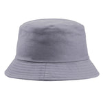 Cotton Foldable Bucket Cap Unisex Men Women Summer Fishing Hat Camping Hunting Cap Solid Color Fisherman Beach Festival Sun Cap
