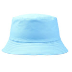 Cotton Foldable Bucket Cap Unisex Men Women Summer Fishing Hat Camping Hunting Cap Solid Color Fisherman Beach Festival Sun Cap