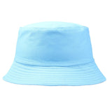 Cotton Foldable Bucket Cap Unisex Men Women Summer Fishing Hat Camping Hunting Cap Solid Color Fisherman Beach Festival Sun Cap