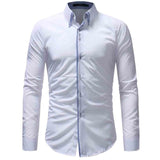 New Fashion Men Shirt Long Sleeve Camisas Para Hombre Brand-clothing Shirt Men Casual Slim Fit Camisa Hombre Cool Men