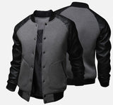 ZOGAA Mens Baseball Jacket Autumn Fashion Cool Outwear Jacket Patchwork Stand Collar Casual Slim Fit Jackets and Coats for Men