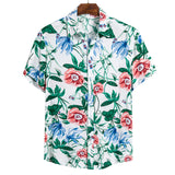 Adisputent 2020 New Summer Men's Hawaiian Shirts Funny Printed Turn Down Collar Short Sleeve Casual Shirts Button Streetwear