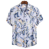 Adisputent 2020 New Summer Men's Hawaiian Shirts Funny Printed Turn Down Collar Short Sleeve Casual Shirts Button Streetwear