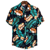 Adisputent 2020 New Summer Men's Hawaiian Shirts Funny Printed Turn Down Collar Short Sleeve Casual Shirts Button Streetwear