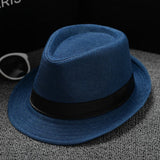 2018 England Retro Men's Fedoras Top Jazz Plaid Hat Spring Summer Autumn Bowler Hats Cap Classic Version chapeau Hats