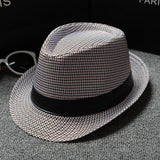 2018 England Retro Men's Fedoras Top Jazz Plaid Hat Spring Summer Autumn Bowler Hats Cap Classic Version chapeau Hats