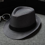 2018 England Retro Men's Fedoras Top Jazz Plaid Hat Spring Summer Autumn Bowler Hats Cap Classic Version chapeau Hats