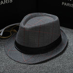 2018 England Retro Men's Fedoras Top Jazz Plaid Hat Spring Summer Autumn Bowler Hats Cap Classic Version chapeau Hats