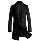 Long Wool Trench Luxury Single Breasted Windbreaker Mens Jackets And Winter Slim Fit Woolen Male Coats