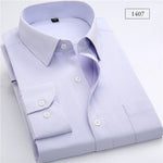 mens work shirts Brand soft Long sleeve square collar regular  solid plain/ twill men dress shirts white male tops