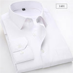 mens work shirts Brand soft Long sleeve square collar regular  solid plain/ twill men dress shirts white male tops