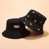 Panama Bucket Hat Men Women Summer Bucket Cap Banana Print Yellow Hat Bob Hat Hip Hop Gorros Fishing Fisherman Hat