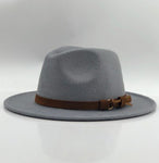 Frauen Männer Wolle Fedora Hut Mit Leder Band Gentleman Elegante Dame Winter Herbst Breite Krempe Jazz Kirche Panama Sombrero Kappe