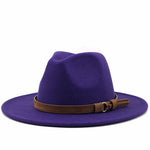 Frauen Männer Wolle Fedora Hut Mit Leder Band Gentleman Elegante Dame Winter Herbst Breite Krempe Jazz Kirche Panama Sombrero Kappe