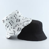 2020 New Fashion Reversible Black White Cow Print Bucket Hat Summer Sun Caps For Women Men Fisherman Hat