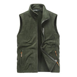 Men's Autumn Winter Male Brand Clothing Fleece Softshell Vests Warm Waistcoat Mens Casual Sleeveless Outwear Jacket