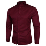 2020New white Shirts Men Business Brand Long Sleeve Shirts Slim Solid Formal Luxury Design casual Shirts Male Stylish Dress Tops