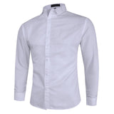 2020New white Shirts Men Business Brand Long Sleeve Shirts Slim Solid Formal Luxury Design casual Shirts Male Stylish Dress Tops